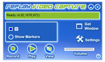 replay video capture main screen